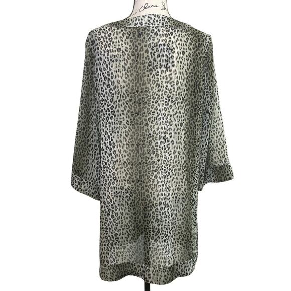 TOMMY BAHAMA SWIM COVER UP TUNIC EMBELLISHED CHEETAH ANIMAL PRINT SZ M BEACHY - Picture 9 of 16
